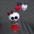 thumbnail image 3 of CafePress - Cute Skeleton Girl With Spooky Balloons Men's Delu - Mens Tri-blend T-Shirt, 3 of 4