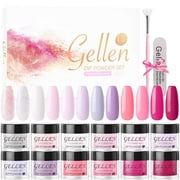 Gellen 12 Colors Dip Powder Nail Kit - Roses and Lavenders