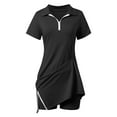 thumbnail image 4 of HJYCHN Women's Versatile Tennis Dress with Built In Shorts Comfortable Stretchy Athletic Wear for Outdoor Sports and Leisure Activities Black S, 4 of 6