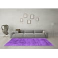 thumbnail image 3 of Ahgly Company Indoor Square Oriental Purple Industrial Area Rugs, 4' Square, 3 of 4