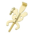 thumbnail image 5 of TISHITA Portable Door Lock Security Door Lock from Inside Travel Must Haves Essential Travelers Hotel Door Lock for Room College Dorm gold with screw, 5 of 8