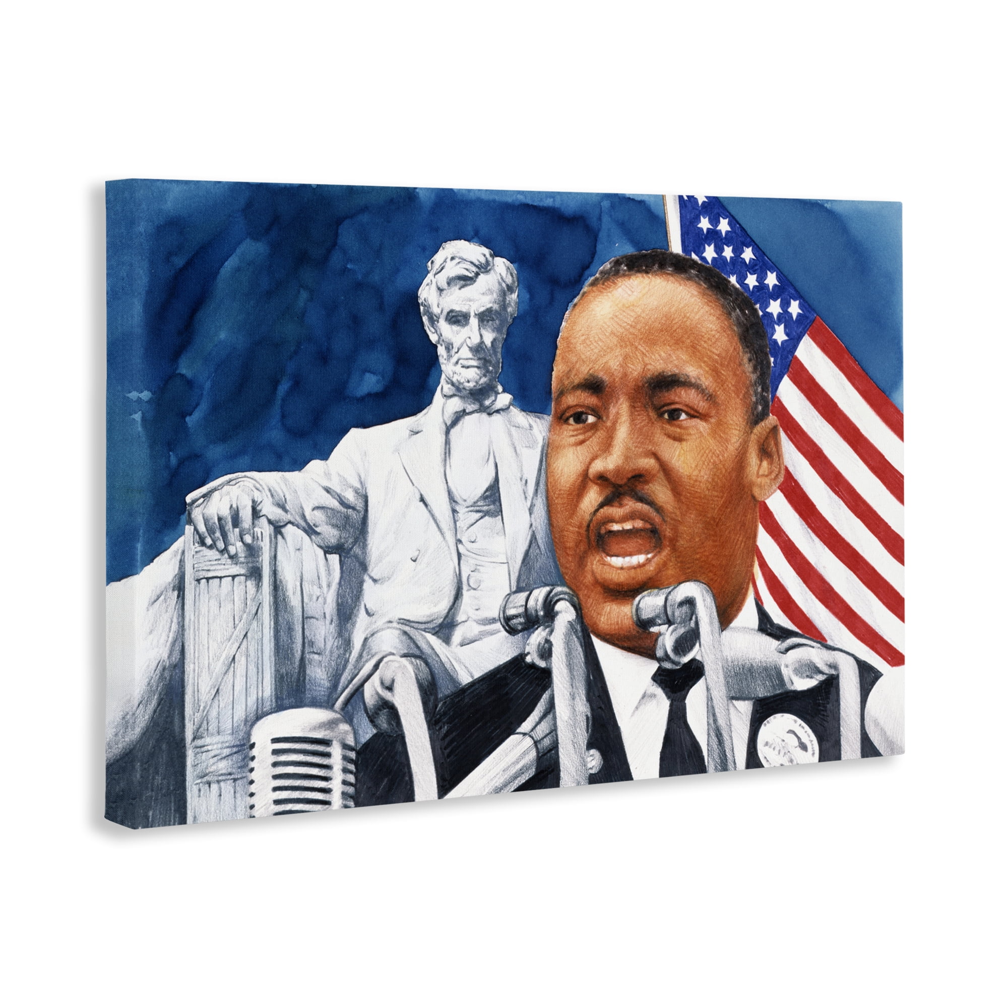 1960s American Speech Portrait Canvas Wall Art, design by Wind River Studios