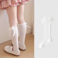 thumbnail image 4 of Ruffle Socks Socks For Toddler Girls Frilly Turn-Cuff Mid‑Calf Socks Solid Color Soft Breathable Casual Dress Socks 3T 4T 5T 6T 7T 8T 9T 10T 11T 12T Kids, 4 of 8