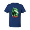 thumbnail image 2 of Catzilla Parody Taking Over City | Mens Cat Lover Graphic T-Shirt, Royal, 2XL, 2 of 3