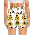 thumbnail image 2 of Lsque Sunflower Gnome Printed Women's Running Shorts with Liner Pockets,Elastic Quick Dry Workout Athletic Gym Yoga Shorts,Womens High Waist Shorts-Medium, 2 of 9