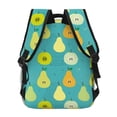 Backpack for School, College, and Travel, Cute Pear Blue Lightweight