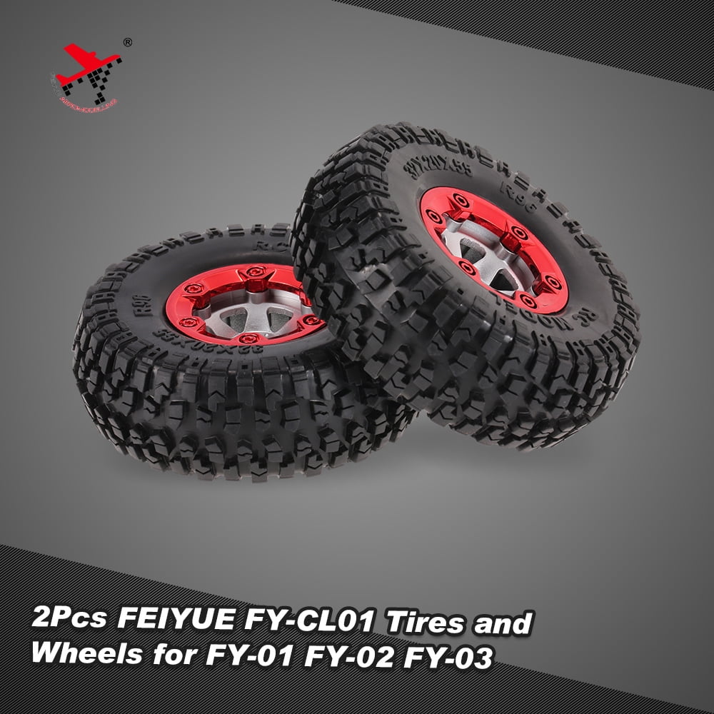 2Pcs FY CL01 Tires and Wheels for FEIYUE 1 12 FY 01 FY 02 FY 03 RC Car Parts Walmart