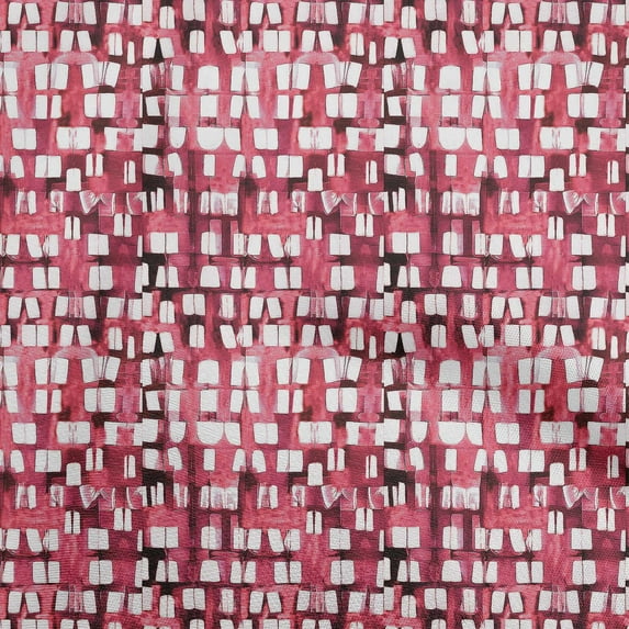 oneOone Viscose Chiffon Red Fabric Tie Dye Sewing Material Print Fabric By The Yard 42 Inch Wide