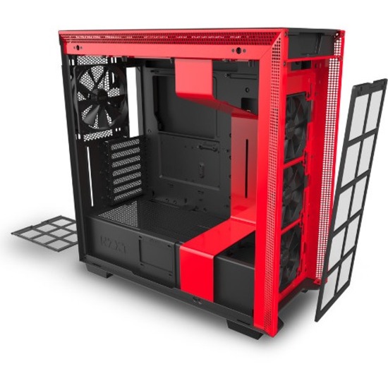 NZXT 710i レッド NZXT H710i - ATX Mid Tower Case - Black/Red - صندوق