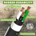 thumbnail image 4 of Leisure Cords 15' Power/Extension Cord with 30 AMP Male Standard/30 AMP Female Locking Adapter (30 Amp - 15 Foot) RV Camper Cord, 4 of 7