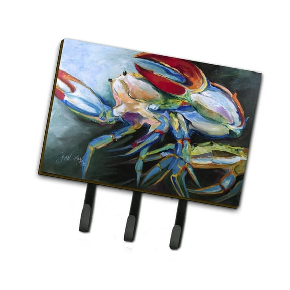 Carolines Treasures JMK1103TH68 Blue Crab Leash or Key Holder Triple multicolor