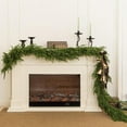 thumbnail image 3 of 2 Pcs 6 Ft Real Touch Garland Christmas Decorations, Natural Droopy,Soft Bendable Christmas Garland, Lifelike Cedar Garland, Christmas Garland for Mantle,Christmas Greenery Decorations Indoor, 3 of 5