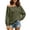 *Army Green, variant on ClodeEU Women's Off The Shoulder Boat Neck Drop Shoulder Long Sleeve Sweatshirt,Casual Loose Pullover Top Army Green,Women's Plus L