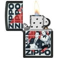 thumbnail image 4 of Zippo 46475 Vintage Zippo Design Matte Black Pocket Lighter, 4 of 7