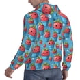 thumbnail image 6 of Naloa Cute Strawberry Flower Pot Men's Casual Hooded Collar Drawstring Hoodies Pullover Sweatshirts Casual Long Sleeve Shirts-4X-Large, 6 of 7
