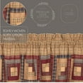 thumbnail image 4 of VHC Brands Millsboro Window Curtain, Valance Log Cabin Block Border, Tan, 16x72, 4 of 5