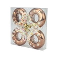 thumbnail image 3 of 4 colgantes de donut para colgar en la pared del dormitorio, decoración navideña. Oro, 3 of 9