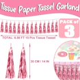 thumbnail image 2 of Cartel con flecos metálicos Garland Hysilla, 9 m, color rosa claro, 2 of 5