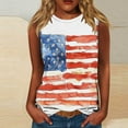 thumbnail image 2 of Womens Patriotic Tank Tops for 4th of July Independence Day Outfits Fashion 2025 Red White and Blue Shirts Dressy Casual Butterfly American Flag Graphic Camisoles Round Neck Sleeveless Cami Tees, 2 of 5