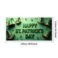 thumbnail image 2 of Happy Patrick's Day Clover Stars Green Hat Vertical Banner Backdrop St Patrick's Day Celebration Party Supplies Holiday Decoration Event Props, 2 of 7