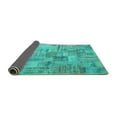 thumbnail image 2 of Ahgly Company Indoor Rectangle Patchwork Turquoise Blue Transitional Area Rugs, 8' x 12', 2 of 4