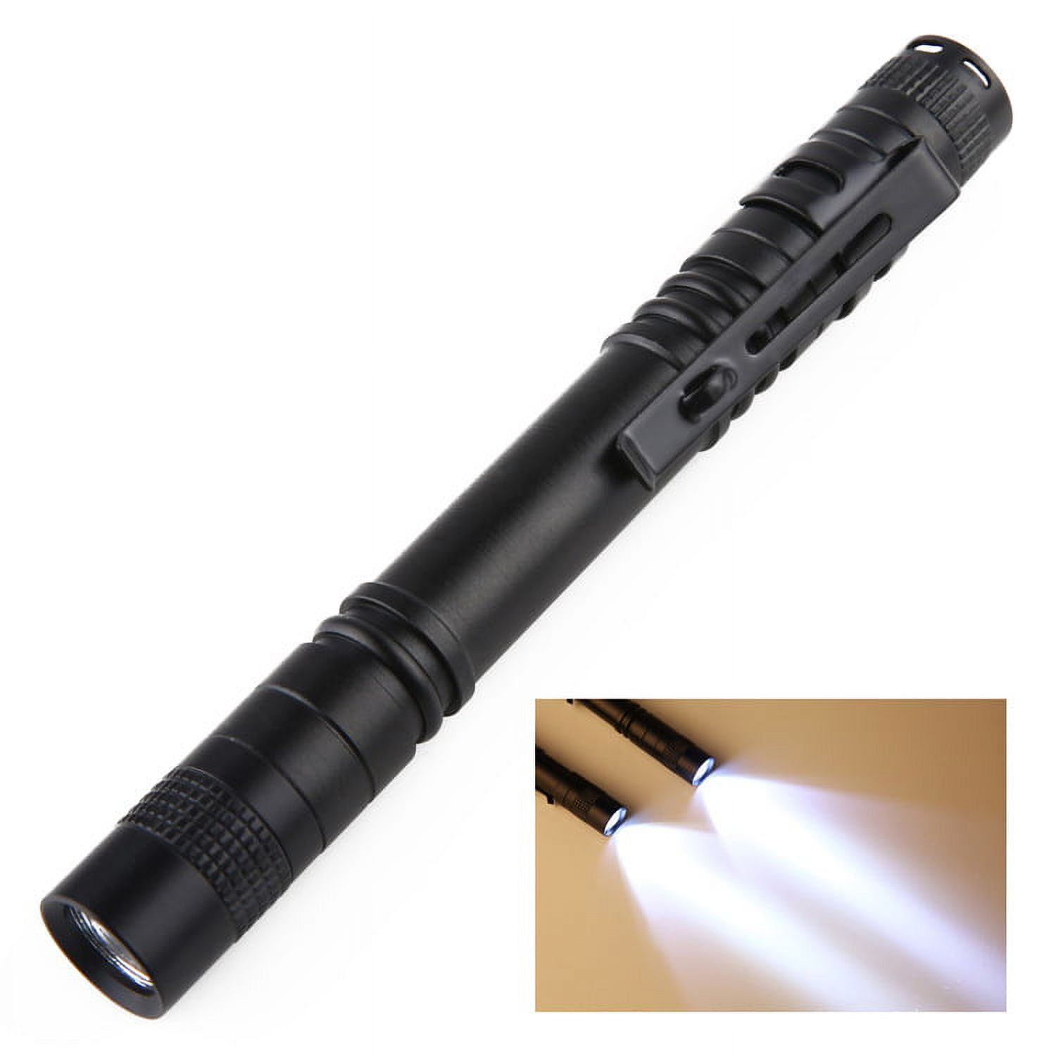 CZS LED Flashlight Penlight 1000 Lumens Battery-Powered Handheld Pen Light  Pocket Torch Powered by 2AAA Battery,5 PCS (Battery Not Included) 