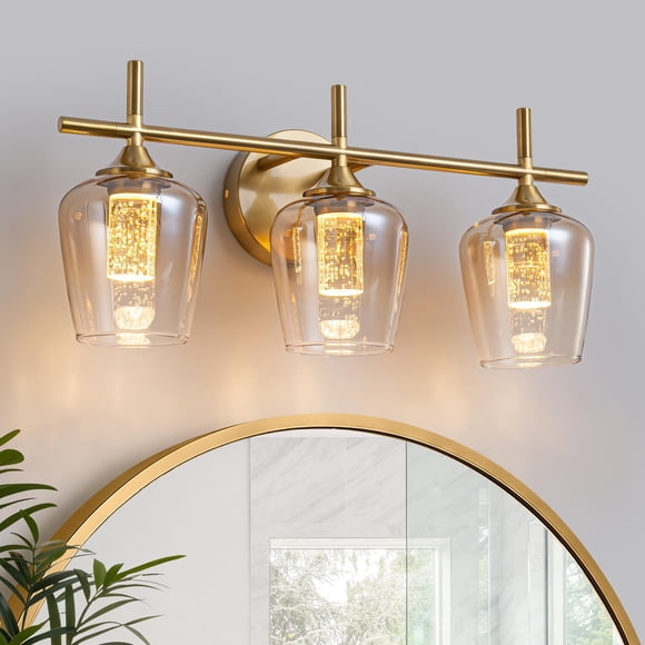 Luminarias LED para tocador de baño foucasal, 3 luces, 5 CCT