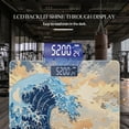 thumbnail image 3 of High Precision Body Weight Scale Smart Bathroom Scales with Large LCD Display(400lbs),Decorative for Bedroom-Painting Of The Great Wave Off Kanagawa In The Style Of Hokusai, 3 of 4