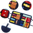 thumbnail image 4 of Busy board for toddlers, preschool to develop basic skills, 14 in 1 educational, 4 of 5