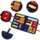 thumbnail image 4 of Tablero ocupado para niños pequeños, preescolar para desarrollar habilidades básicas, tablero sensorial educativo 14 en 1, niños mayores de 3 años, juguetes de actividades para padres e hijos, diseño, 4 of 5