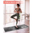 thumbnail image 2 of Gray Yoga Towel for Hot Yoga Non Slip, Retro Oil Painting Modern Abstract Art Aesthetics Yoga Mat Towel Absorbent Yoga Sweat Towels Microfiber Hot Yoga Blanket for Bikram Pilates 26"x70", 2 of 7