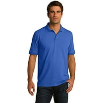 Port & Company KP55T Mens Core Blend Jersey Knit Polo T-Shirt, Royal - Large Tall