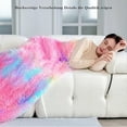 thumbnail image 5 of Fluffy blanket, rainbow blanket, faux fur 160x200 cm, 5 of 5
