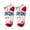 White, variant on SPRING PARK Women Flamingo Print Short Ankle Socks Sport Low Cut Cotton Boat Socks