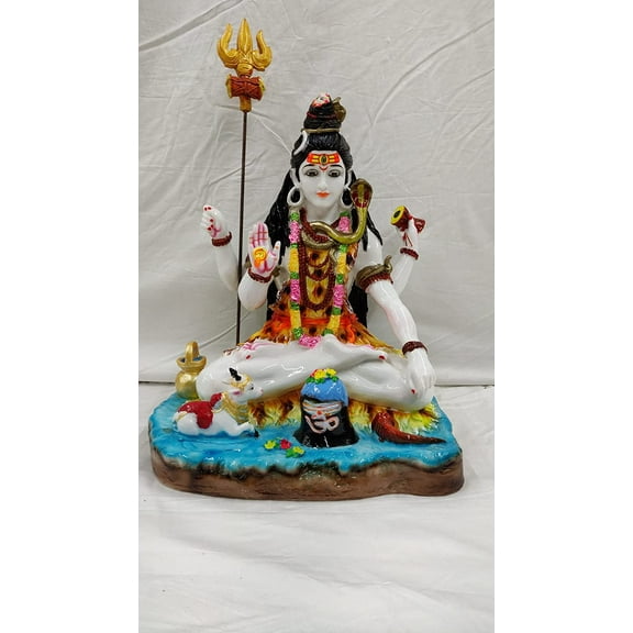 Shiv Statue, Mahadev Statues, Shiva in Meditation, Lord Shiva Sculpture, Hindu God Statues, Shiva Murti, Statue for Home Temple Decor - AtoZ India Cart