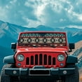 thumbnail image 3 of Uorisanigo Windshield Sun Shade for Jeep Wrangler, Front Window Sun Visor Compatible with Jeep Wrangler TJ JK JL 2/4 Door Blocks UV Rays Southwestern Geometric Aztec Tribal Sunshade, 3 of 7