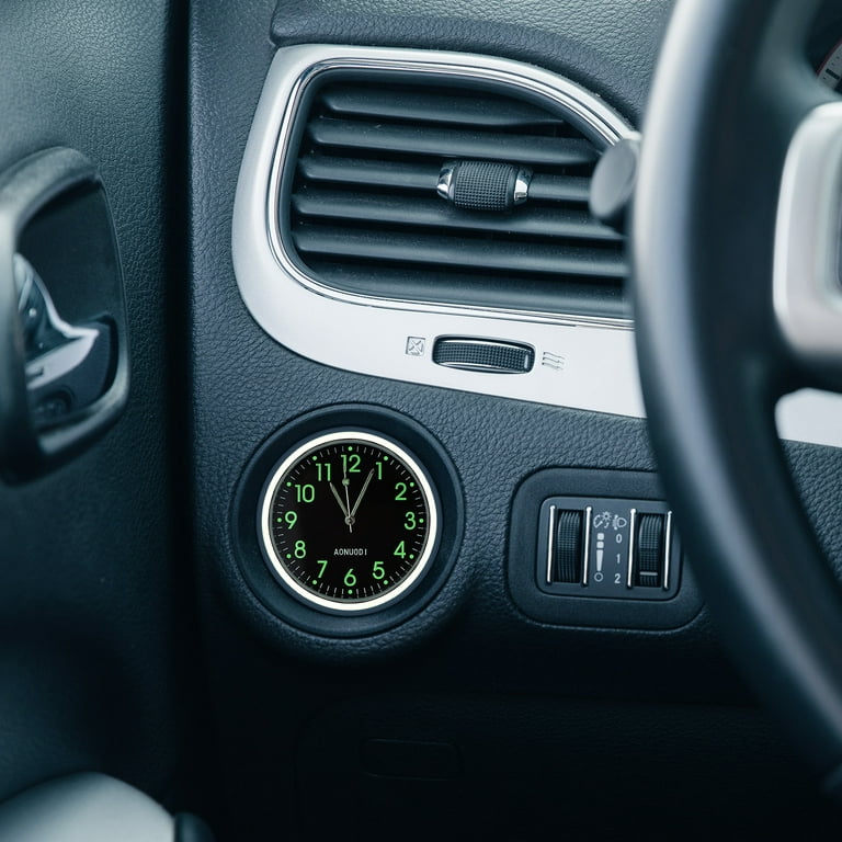 Car Clock Luminous Universal Vehicle Dashboard Mini Quartz Watch Auto  Accessories 
