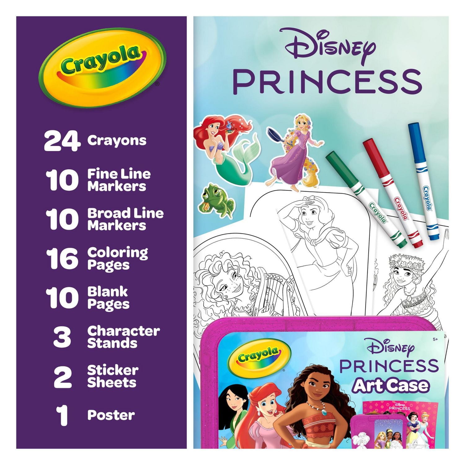 Coffre d’art Crayola princesses Disney Coffre d’art princesses Disney