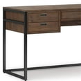 thumbnail image 6 of Allora 60"W Contemporary Solid Wood Desk in Rustic Natural Aged Brown, 6 of 7
