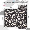 thumbnail image 5 of Black Halloween Spooky Elements Toddler Nap Mats for Kids Preschool,50"x20" Sleeping Mat Bag or Kids,Toddler Sleeping Bag,Toddler Nap Mat or Daycare, 5 of 6