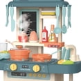 thumbnail image 3 of Set de juguetes de cocina con 42 accesorios azul claro para niños mayores de 3 años, 3 of 4
