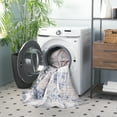 thumbnail image 4 of SAFAVIEH Malibu Fredrick Distressed Polyester Area Rug, Beige/Blue, 6' x 6' Square, 4 of 13