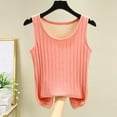 thumbnail image 4 of WXLWZYWL Women Cotton Tanks Tops Thermal Fleece Lined Wide Straps Underwear Cami Tank Top Sleepwear Loungewear, 4 of 6
