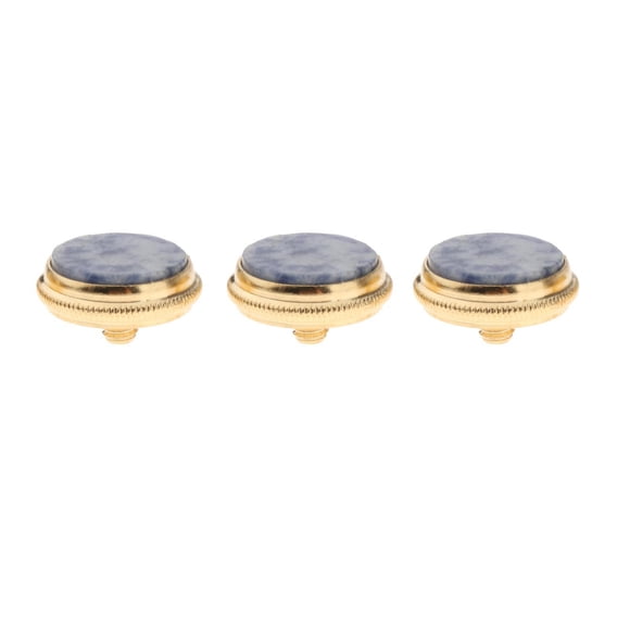 Botones de reparación de trompeta de metal de 3 piezas, tornillo de válvula, piezas de instrumentos musicales, Estilo 7