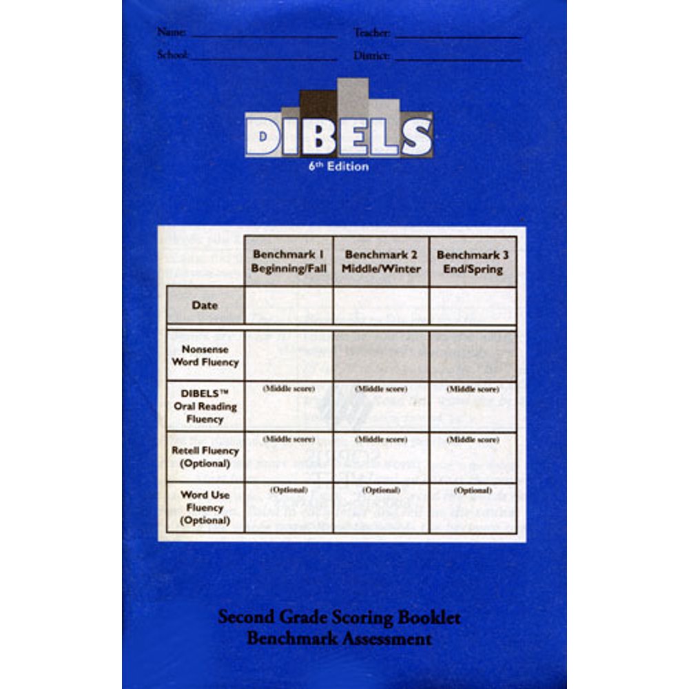 Dibels 6th Edition Second Grade Scoring Booklet Benchmark Assessment 25