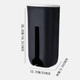 thumbnail image 2 of Wall Mounted Garbage Bag Dispenser Space Saving Self Kitchen Organizer Home Storage Solution, 2 of 4