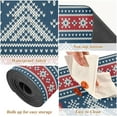 thumbnail image 6 of FREEAMG Winter Knitting Snowman Long Trivet Table Runner Non-Slip Heat Resistant Table Protector Waterproof Easy to Clean Christmas Tree Hot Pads Pot Holders Table Mats, 6 of 7