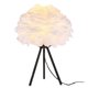 thumbnail image 2 of Lámpara de mesa de plumas para dormitorio de niña, lámpara de noche creativa, sencilla y moderna, luz de noche para habitación de boda, lámpara decorativa cálida, 2 of 5