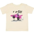thumbnail image 3 of Inktastic Go Go Go Pink Racing Car Boys or Girls Baby T-Shirt, 3 of 5