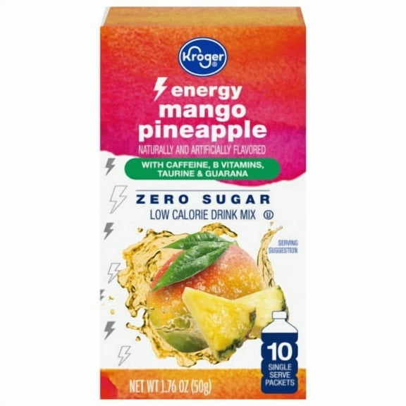 KR Energy Zero Sugar Mango Pineapple Drink Mix Packets